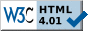 Valid HTML4.01 Strict